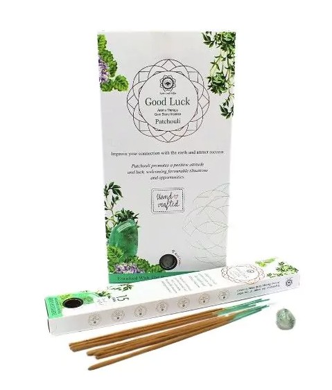 Green Tree Gemstone Incense, Good Luck - Rökelse med Aventurin 