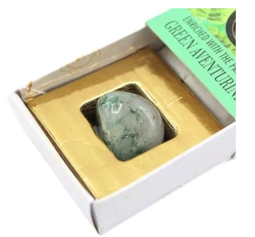 Green Tree Gemstone Incense, Good Luck - Rökelse med Aventurin  - 3