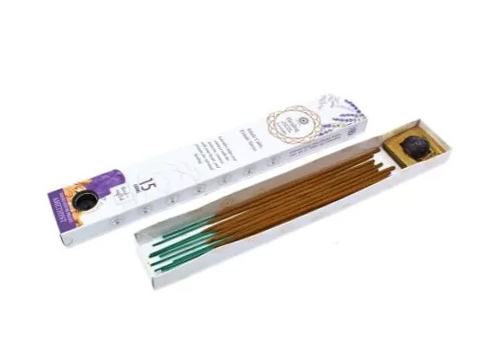 Green Tree Gemstone Incense, Healing Lavender - Rökelse med Ametist  - 3