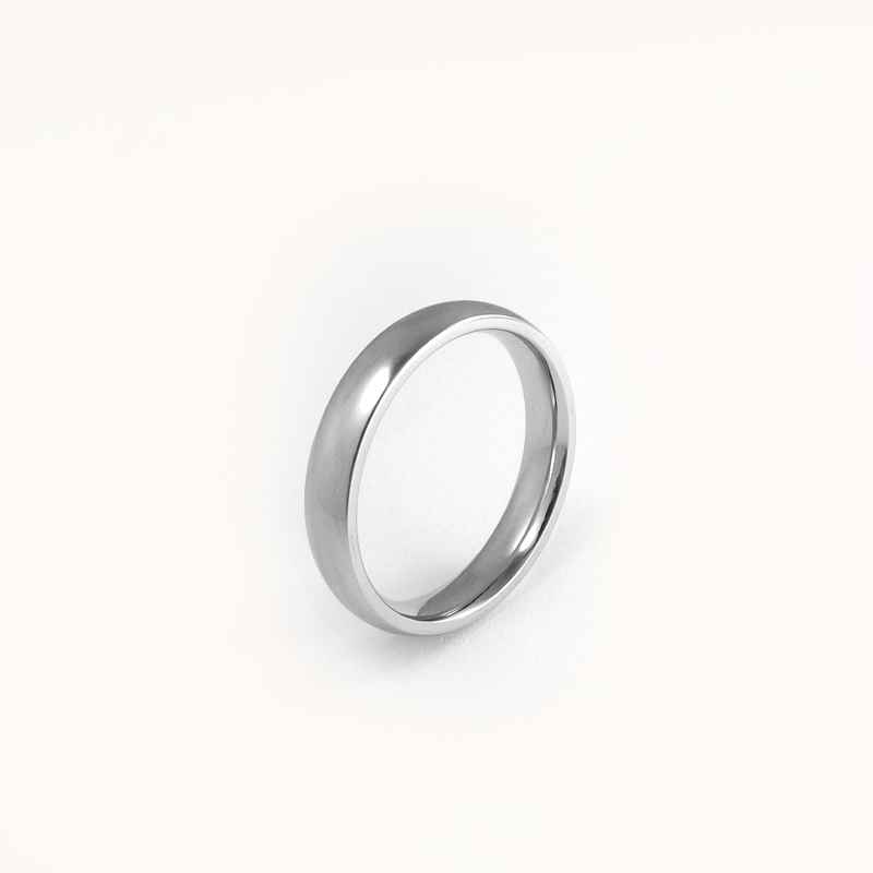 Sett med forlovelsesringer - 1 vanlig ring og 1 Forlovelsesring - 4 mm og 3 mm - 4