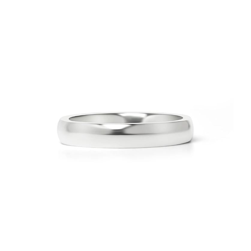 Sett med forlovelsesringer - 1 vanlig ring og 1 Forlovelsesring - 4 mm og 3 mm - 8
