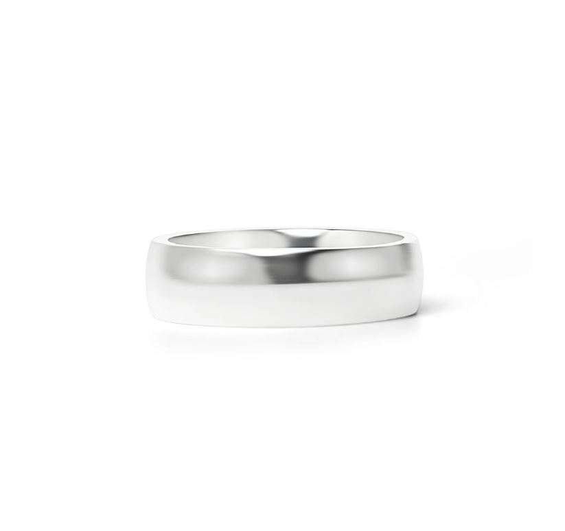 Set med Förlovningsringar - 2 Stålringar 6mm & 4mm - 8