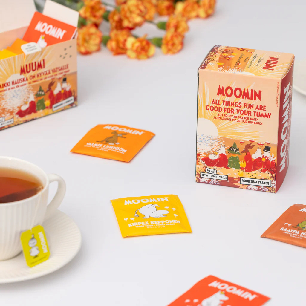 Mumin Tepåsar - Rooibos - Allt roligt är bra för magen - 4 olika smaker (Ny design) - 3