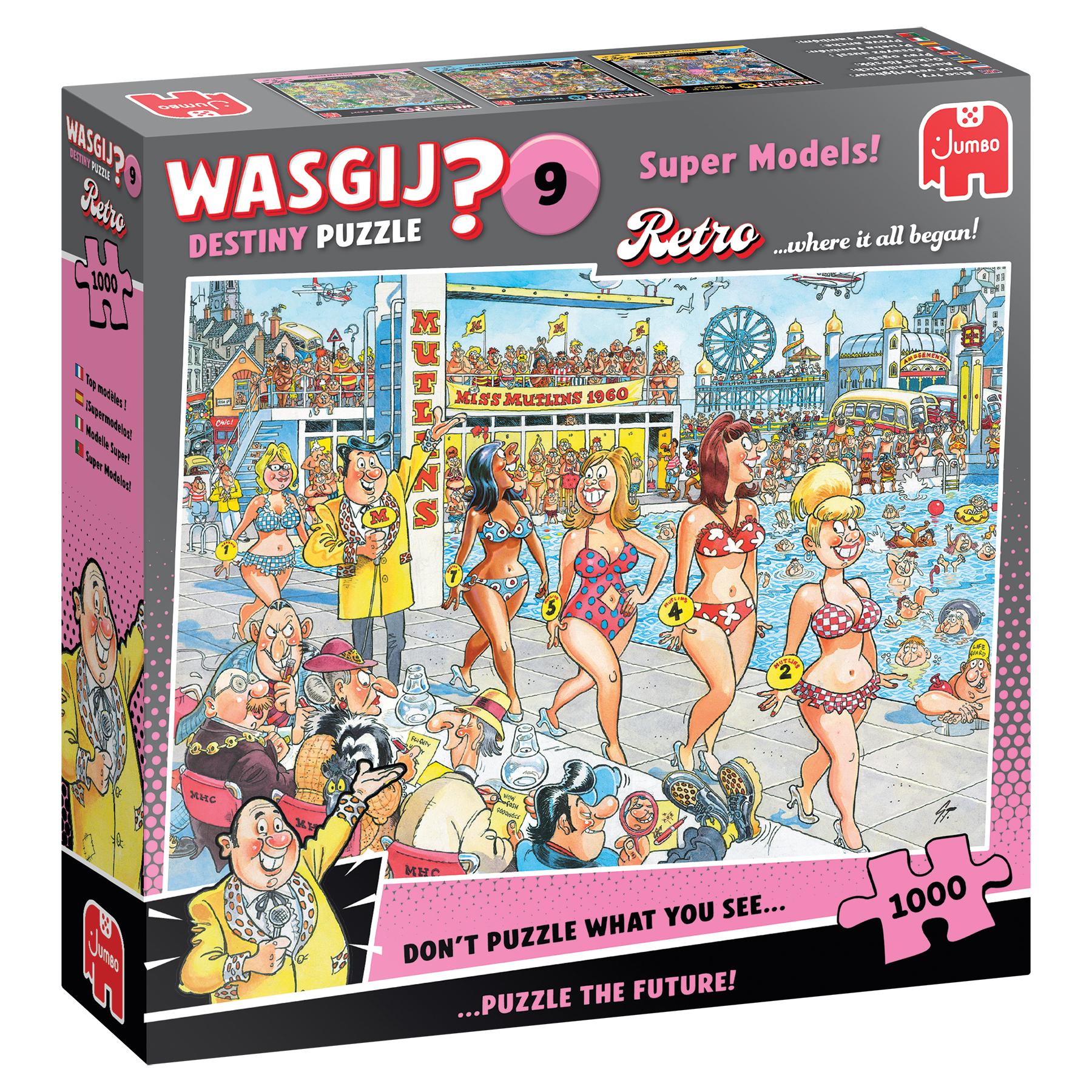 Wasgij Retro Destiny 9 Super Models! 1000 pcs