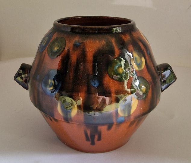 Upsala Ekeby ball vase antique