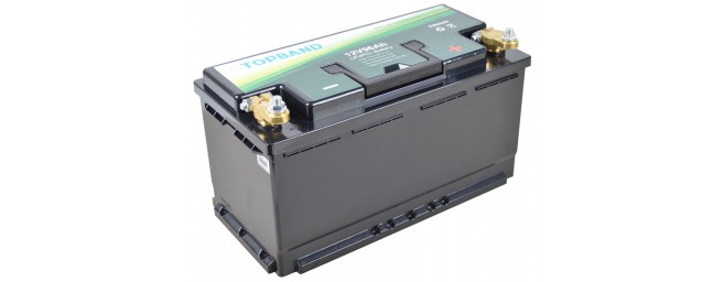 Topband TB12100BHT Li-ion akku 12,8V 100Ah 350x176x188 LiFePO4 Bluetooth, värmare