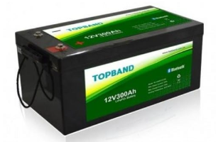 Topband TB12300B Li-ion akku 12,8V 300Ah 520x269x221 LiFePO4 Bluetooth