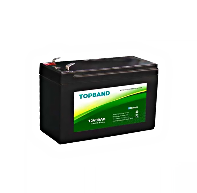 Topband TB1209B Li-ion akku 12,8V 9Ah 151x65x95 LiFePO4 Bluetooth
