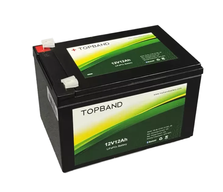 Topband TB1212B Li-ion akku 12,8V 12Ah 151x98,5x95 LiFePO4 Bluetooth