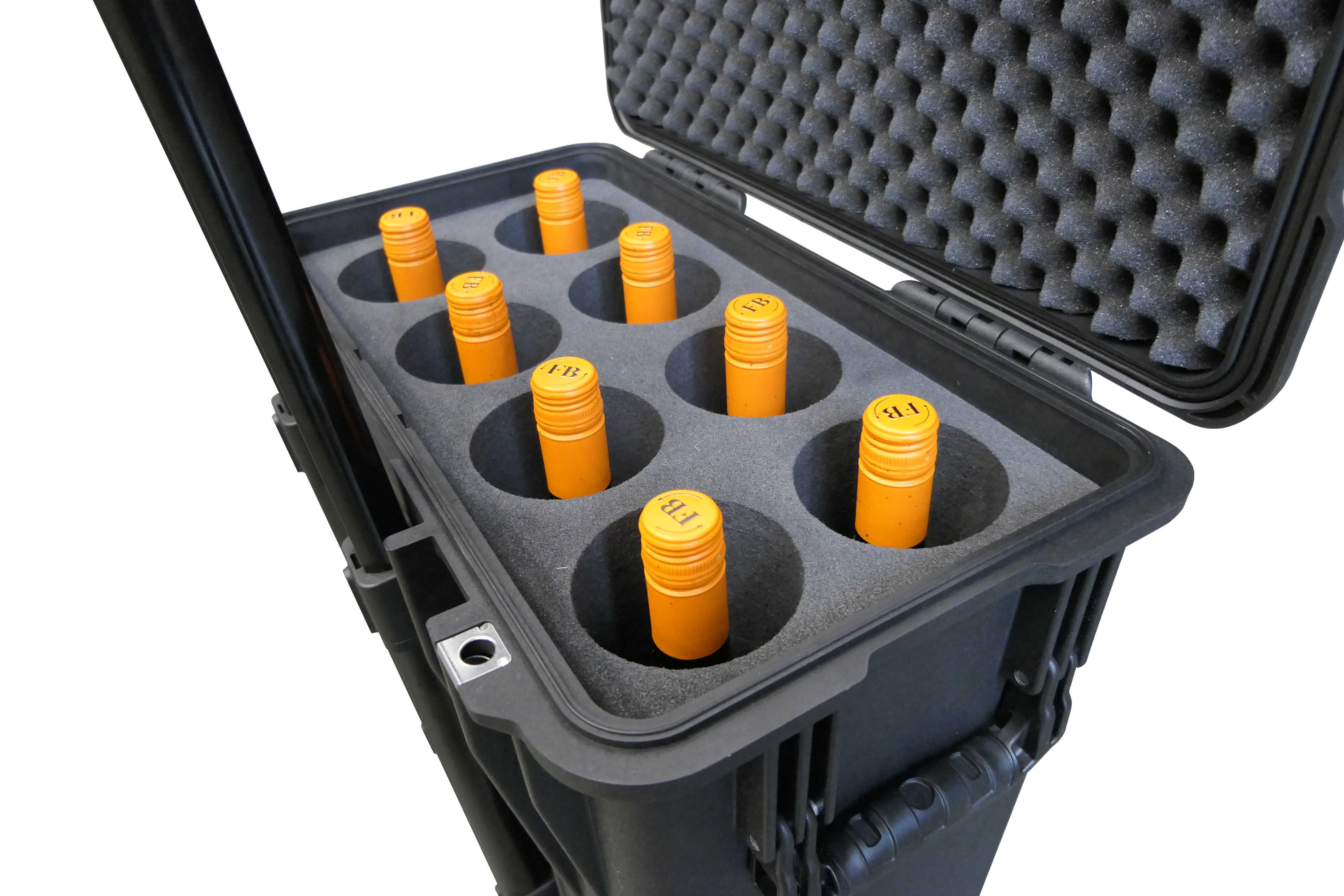 Wine carrier, Transport case for wine bottles 8pcs 750ml - 2