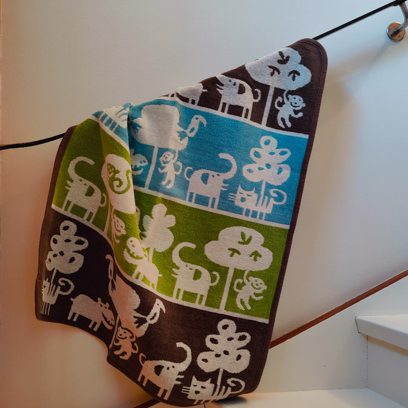 Safari brun barnfilt från Klippan