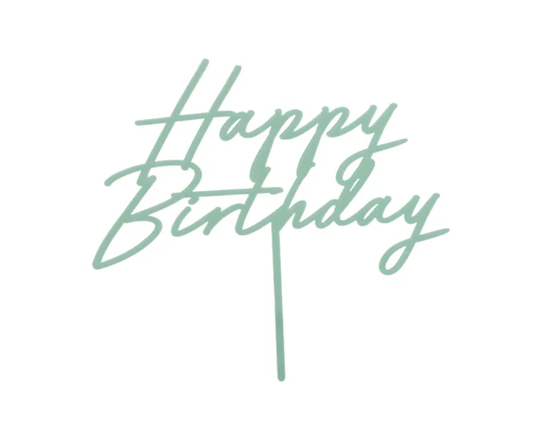 Cake topper - Happy Birthday - Pistage