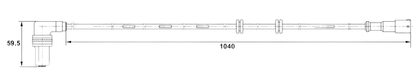 ABS sensor komplett 