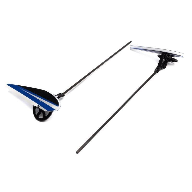 E-flite Landing Gear Set: 4-Site Biplane 3D FF (Flat Foamy) 800mm