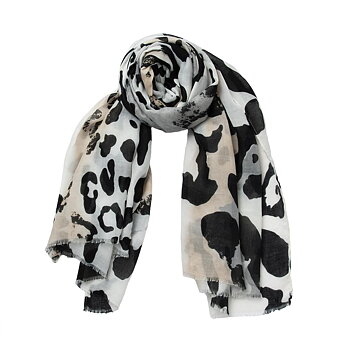  Leo-Mönstrad scarf i bomull/viskos från Rosenvinge