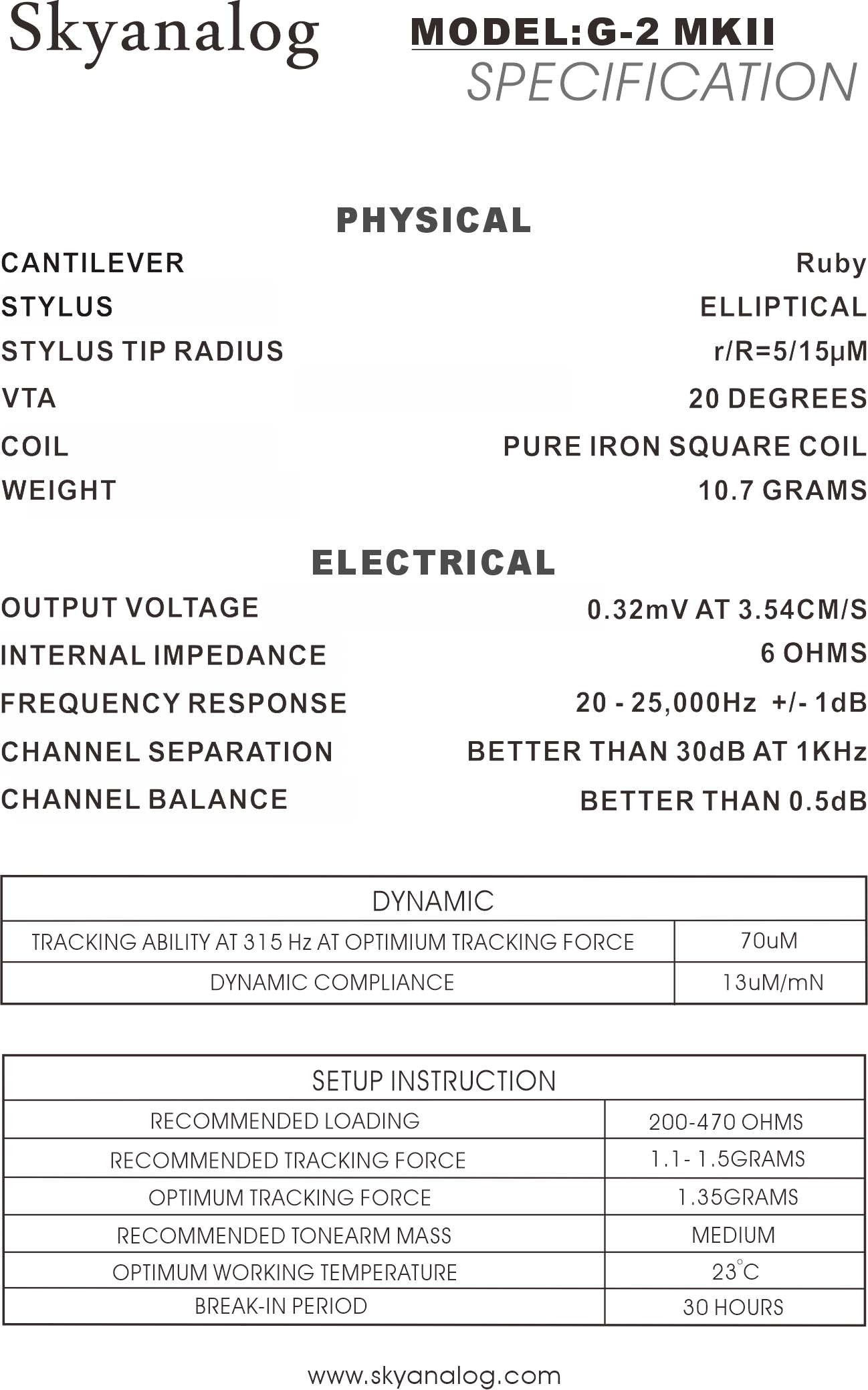 Skyanalog G2 Mk II - 2