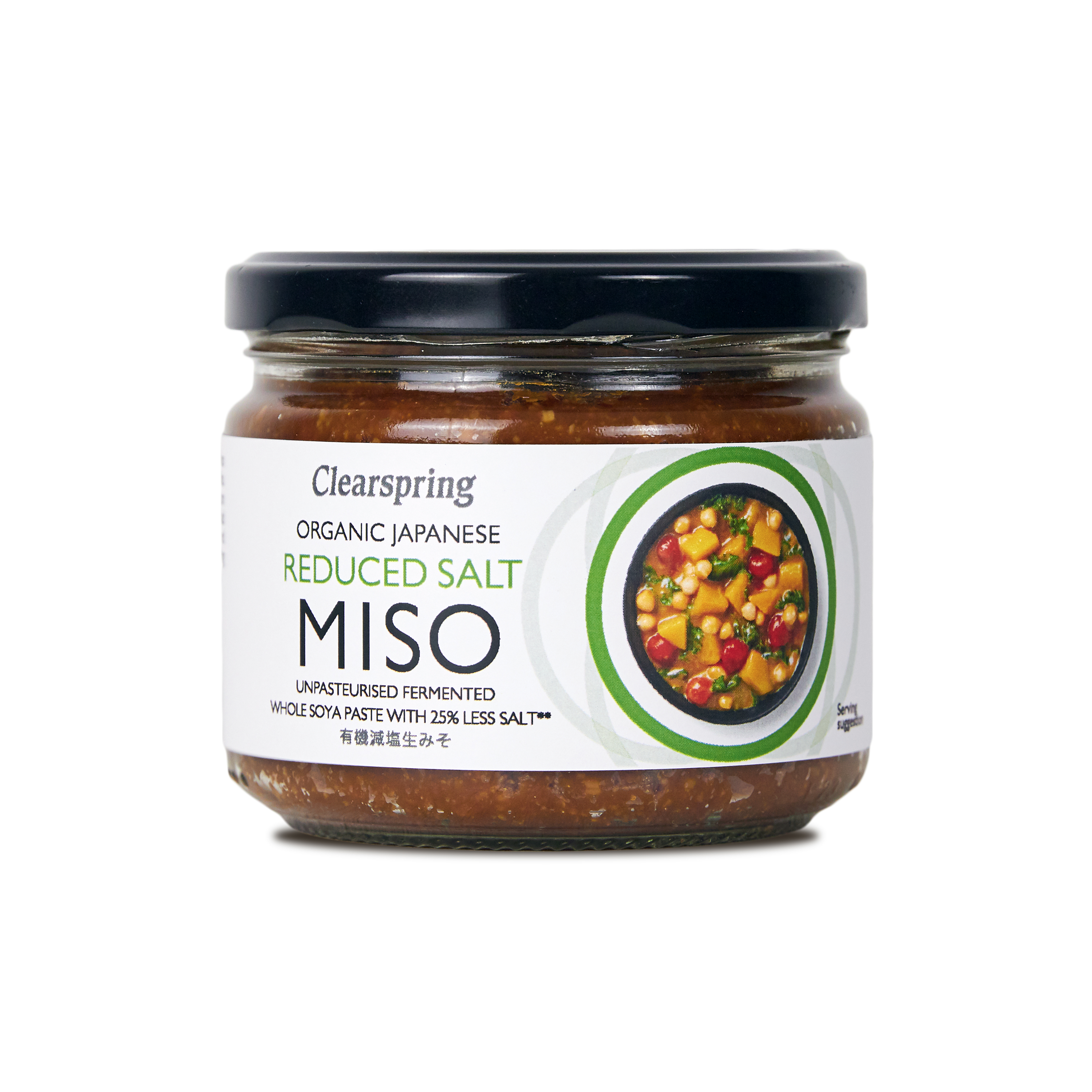 Miso Reducerad Salt (opastöriserad) 270g Clearspring