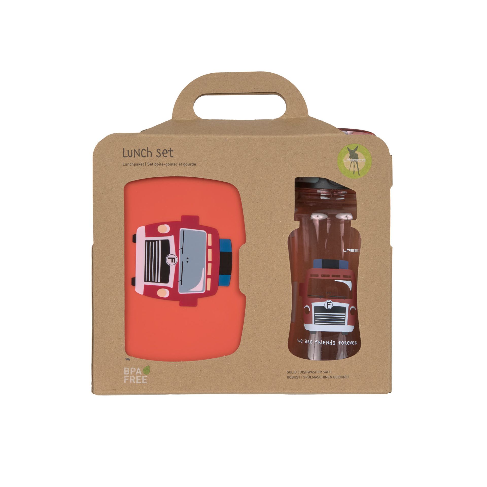 Lässig Lunch Set Tiny Drivers Fire Engine