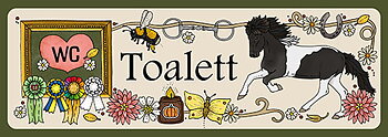 Skylt - STALL WC/Toalett