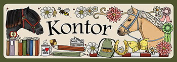 Skylt - STALL Kontor Ponny