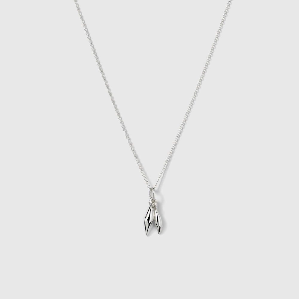 Syster P Melinda Double Halsband Silver