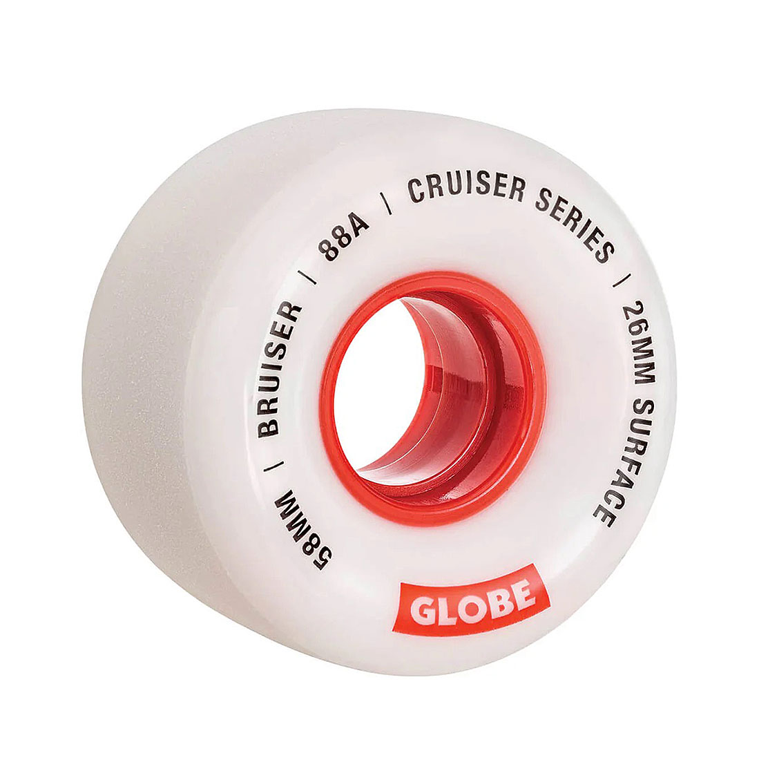 Globe Skateboardhjul - Bruiser White/Red 83A 58mm