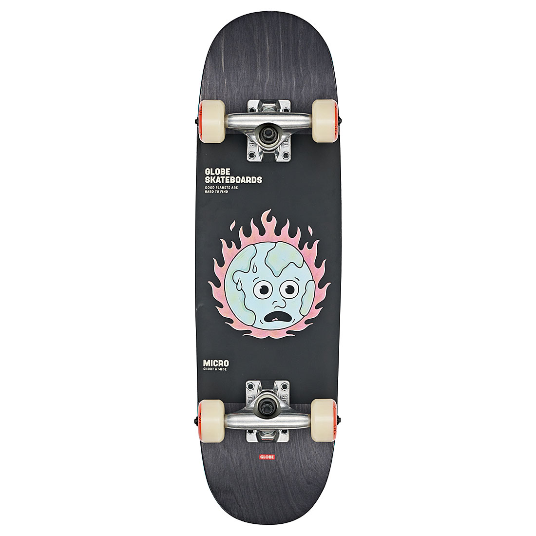Globe Komplett Skateboard - Kids Softie Micro Black/In Flames 7.125