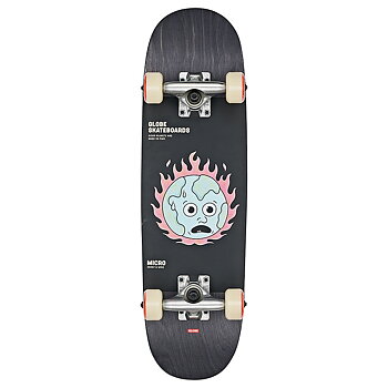 Globe Complete Skateboard Kids Softie Micro Black/In Flames 7.125