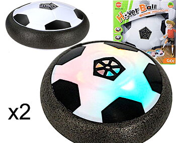 2-pack Air Power Hover fotboll inomhus med LED-ljus Svävande fotboll
