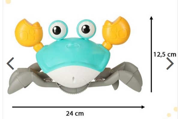 Vuorovaikutteinen rapu Crawler Baby Crab Music Toy, elektroninen valaistu ryömintälelu - 7