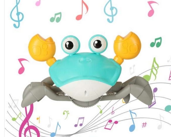 Vuorovaikutteinen rapu Crawler Baby Crab Music Toy, elektroninen valaistu ryömintälelu - 6