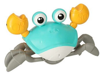 Interaktiv krabbakrypare Baby Krabba Musikleksak, Elektronisk Ljus Upp Krypande Leksak