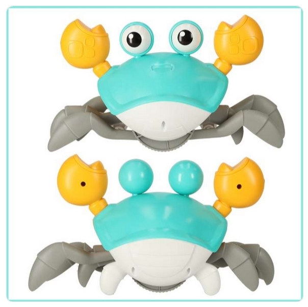Vuorovaikutteinen rapu Crawler Baby Crab Music Toy, elektroninen valaistu ryömintälelu - 3