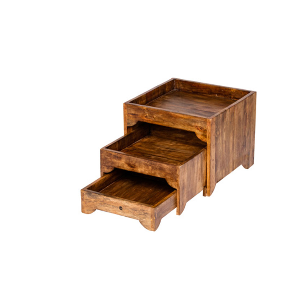 Buffé bord och lådor Wooden - 3