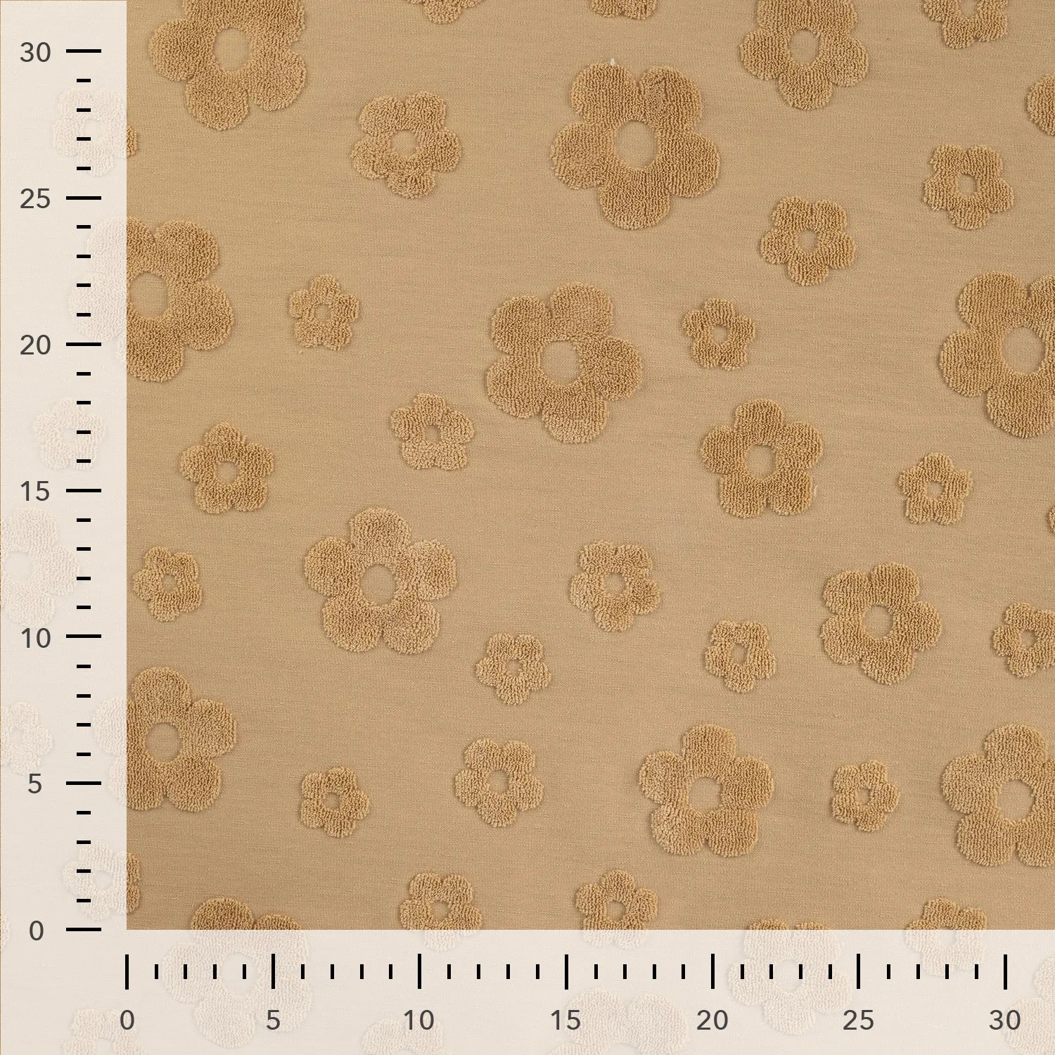 TERRY FLORALS - PALE CARAMEL - 2