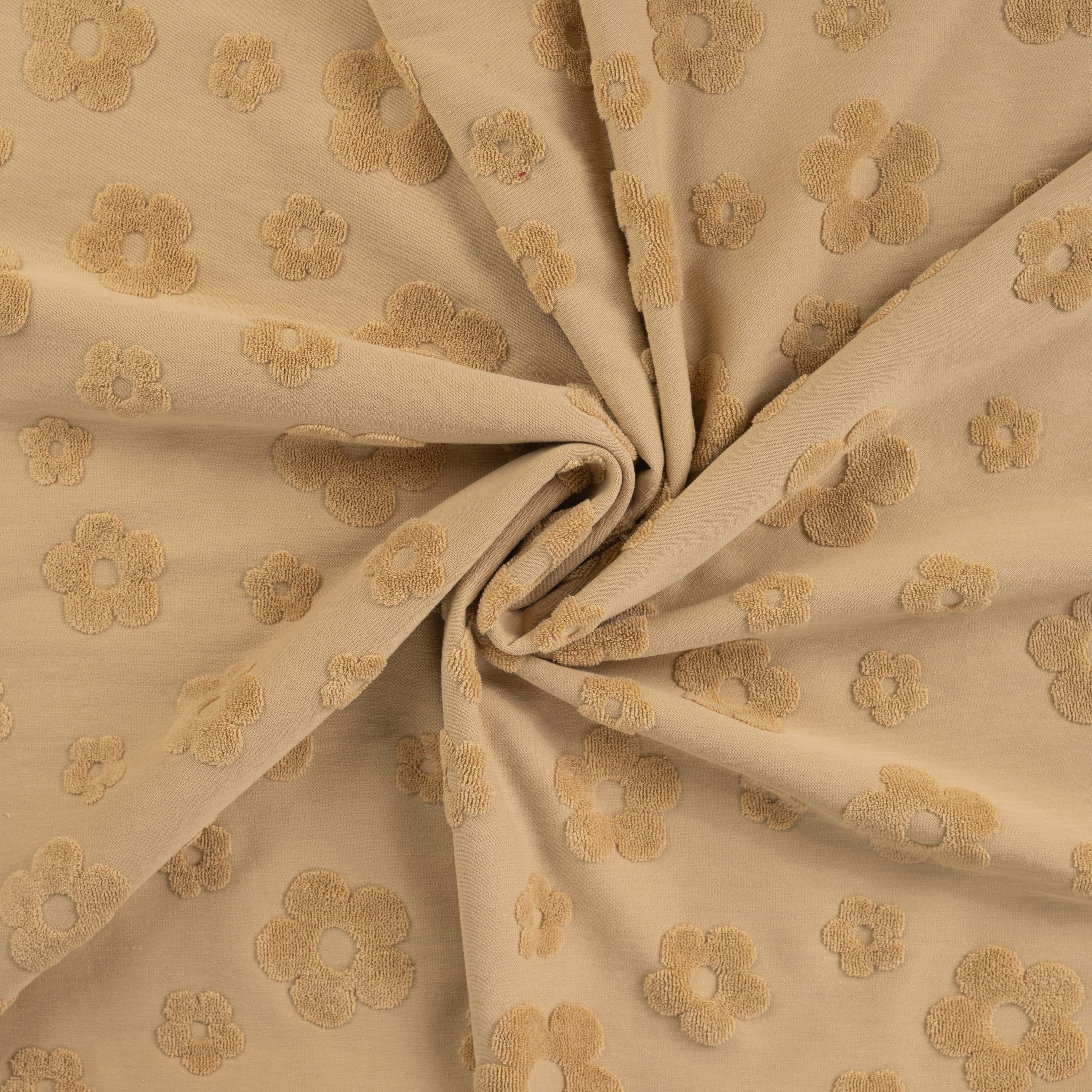 TERRY FLORALS - PALE CARAMEL