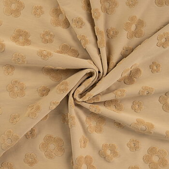 TERRY FLORALS - PALE CARAMEL