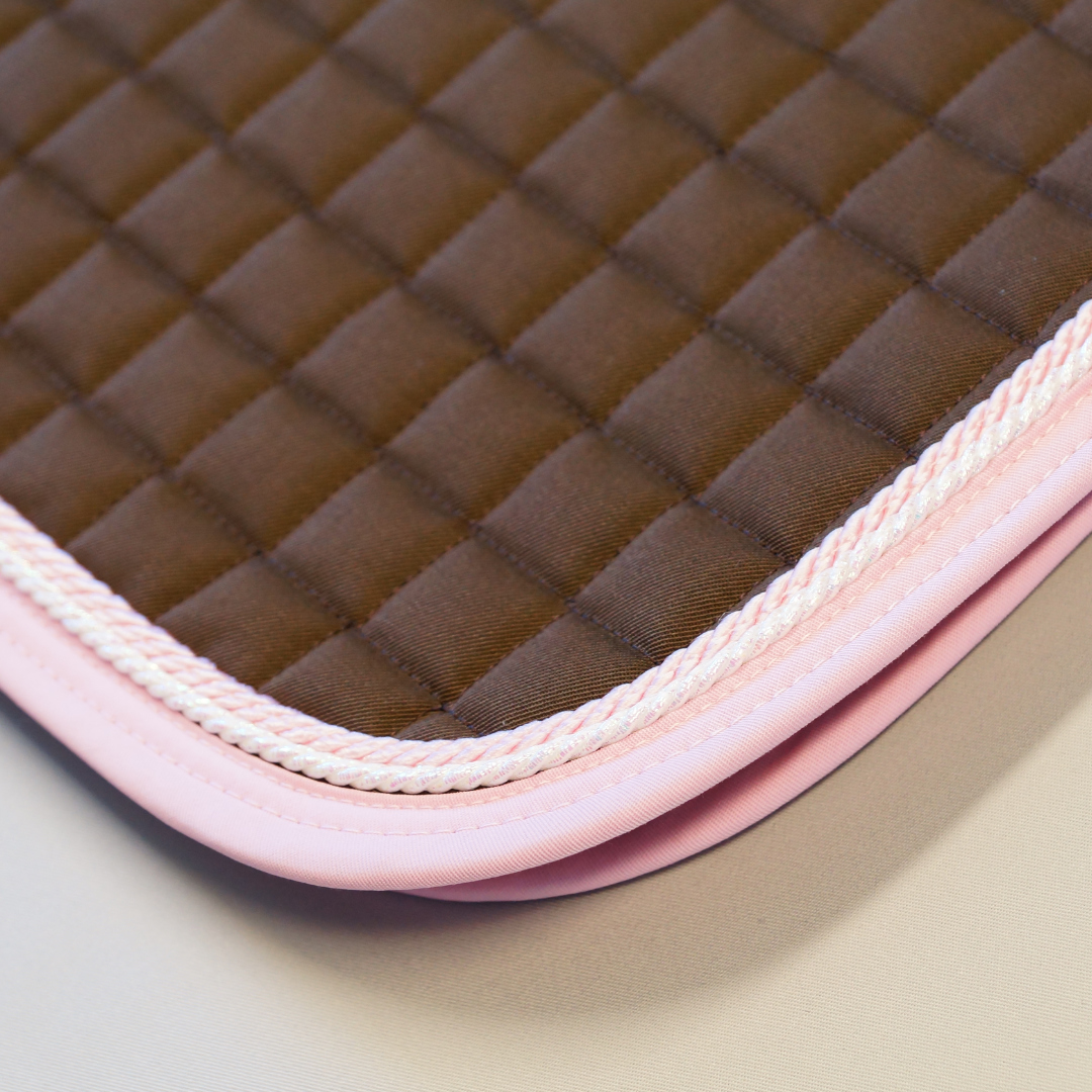 Hoppschabrak Brun DD, rosa/pärlemor