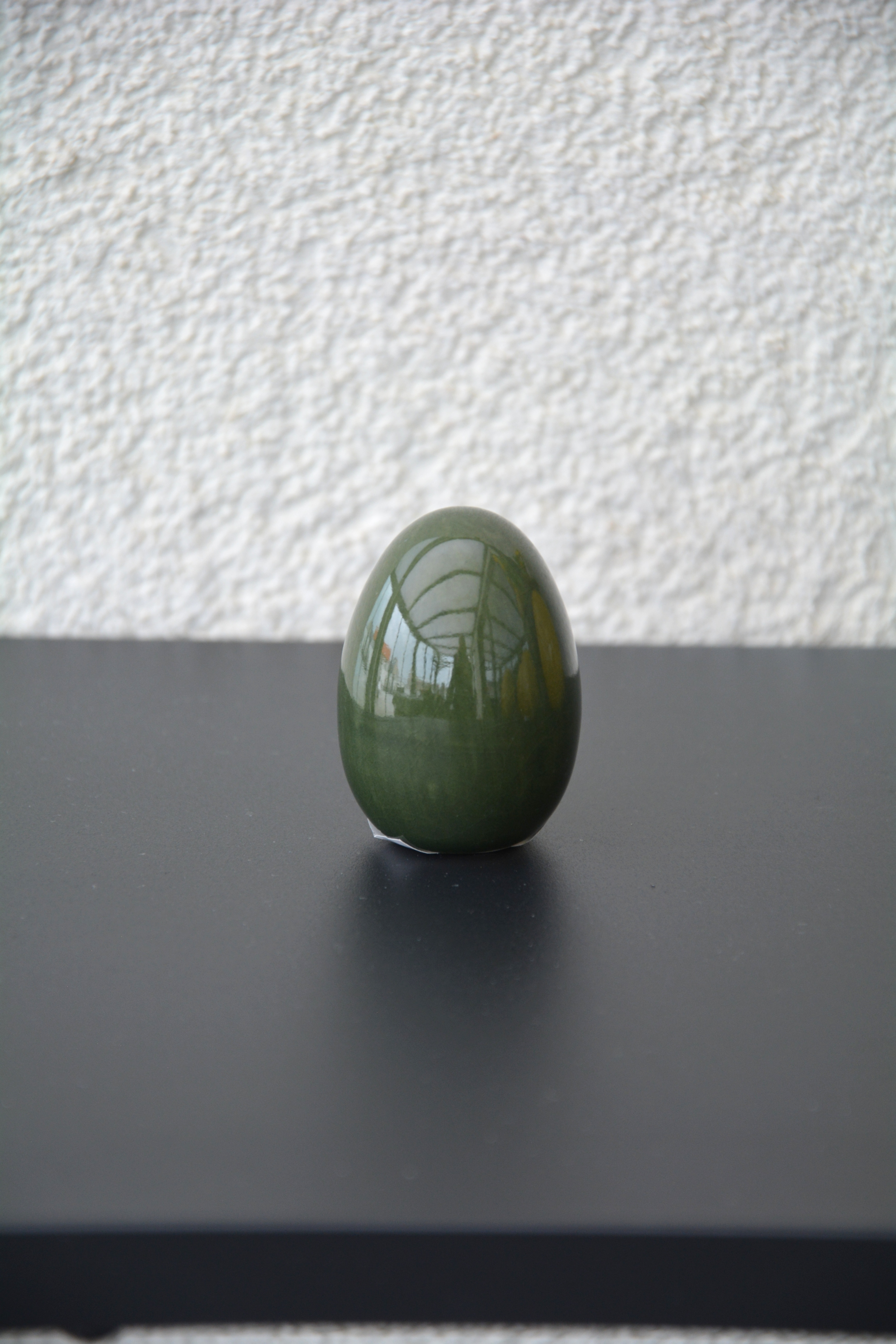 Ägg Agda grön keramik litet 5,5 cm - 4