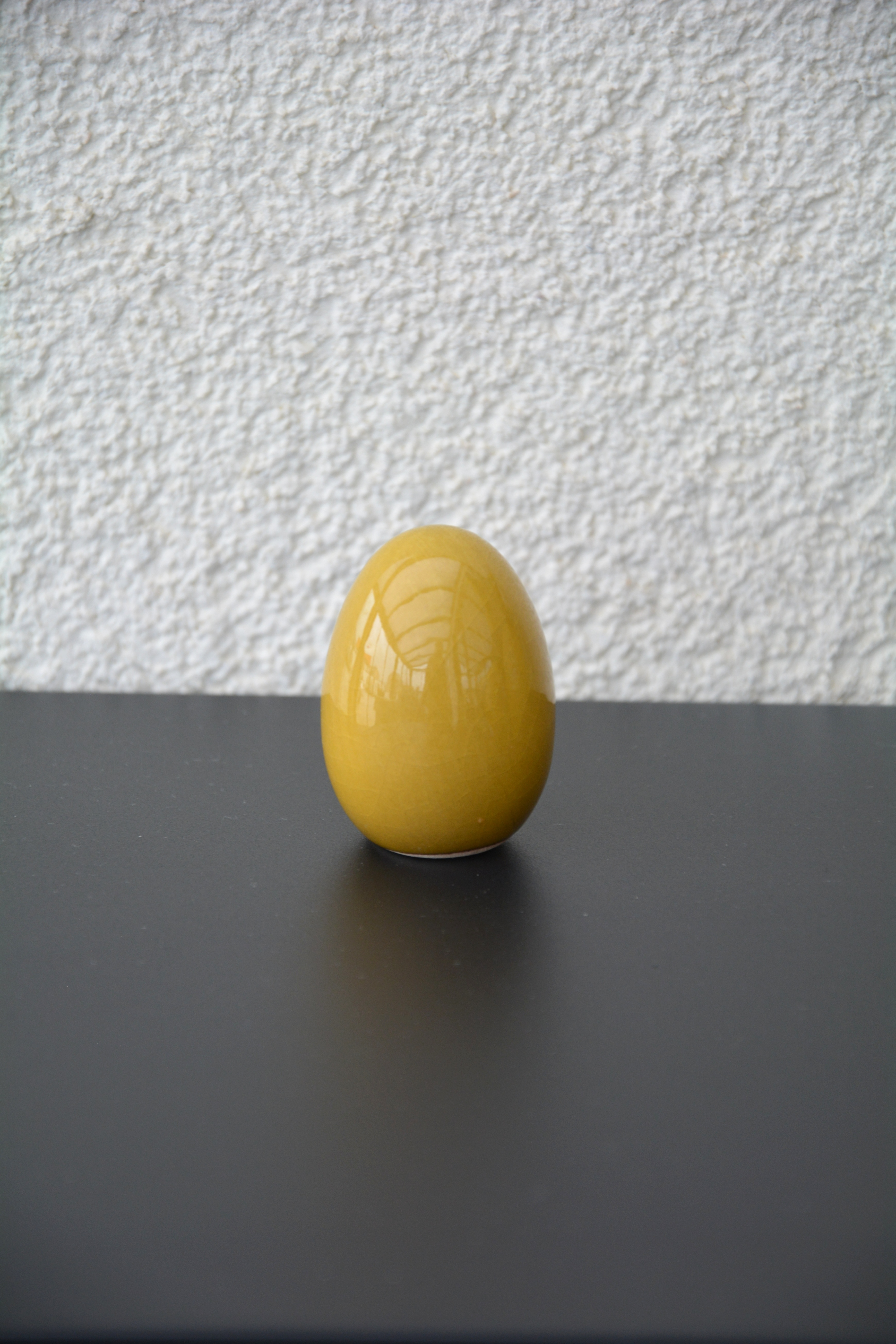 Ägg Agda senapsgul keramik litet 5,5 cm - 4