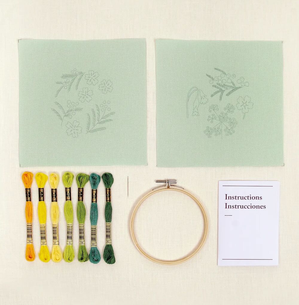 The Quiet Garden Embroidery Duo Kit DMC Mindfullness TB169 - 3