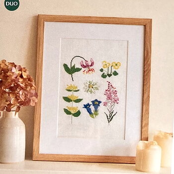 The Medow Flower Cross Stitch Kit DMC  Mindfulness 