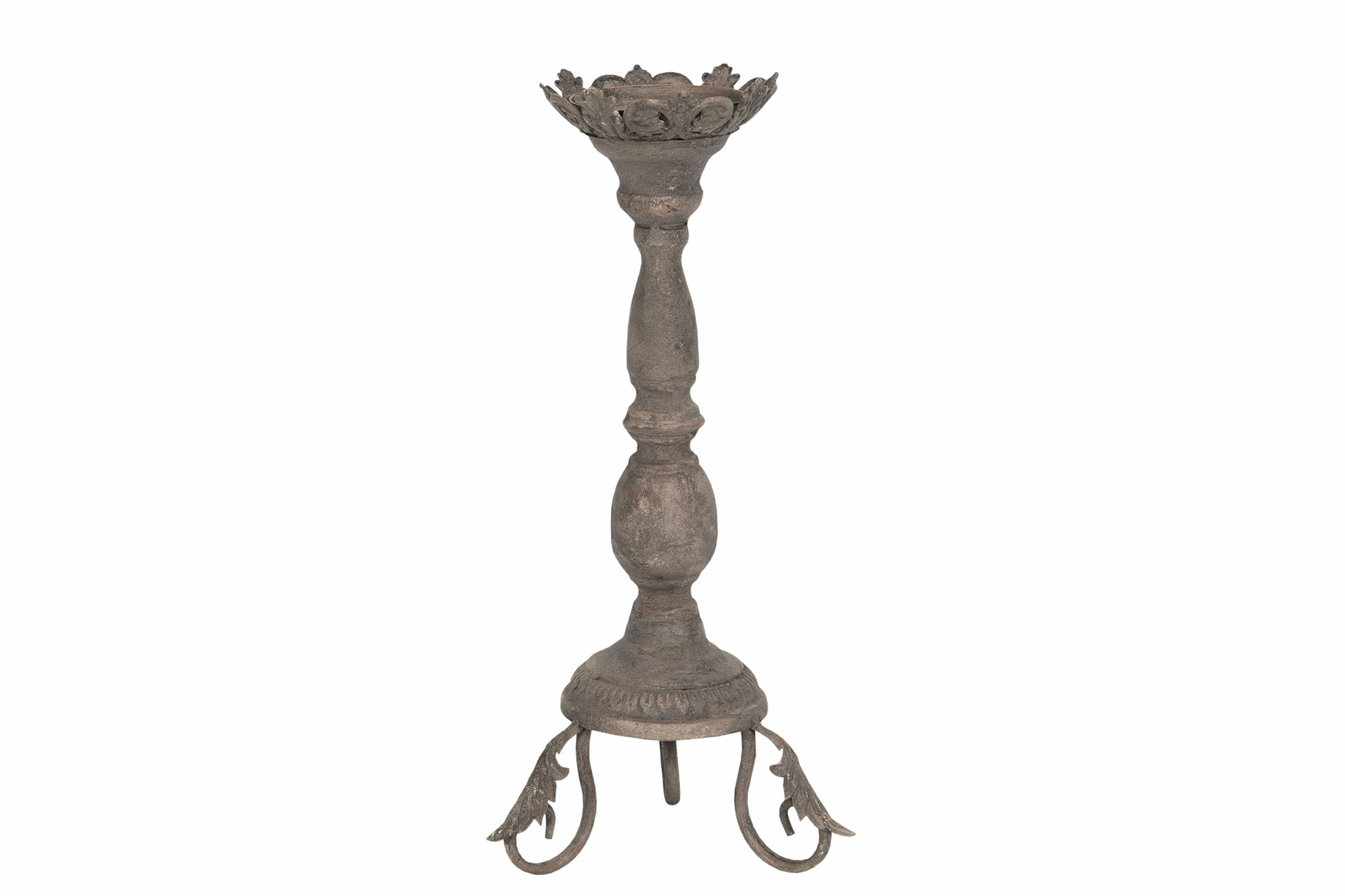 Ljusstake - Metall - Rostbrun - 18,4x43 cm - 4