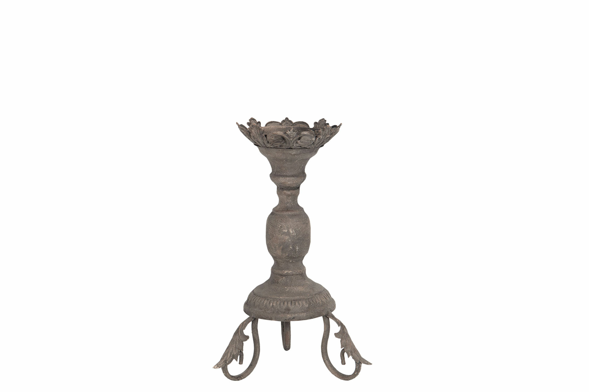 Ljusstake - Metall - Rostbrun - 18,4x32 cm - 4