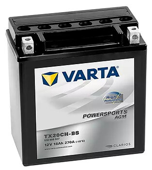 VARTA TX20CH-BS/YTX20CH-BS 12V 18Ah 270A, 150x87x161 + -