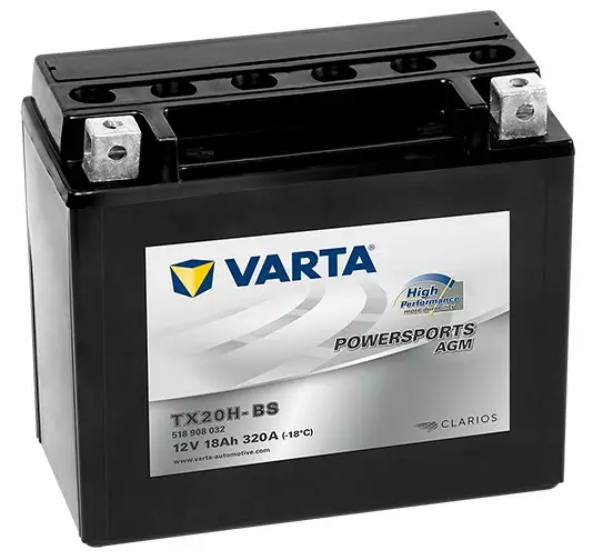 VARTA TX20H-BS/YTX20H-BS 12V 18Ah 320A 175x87x154 + -