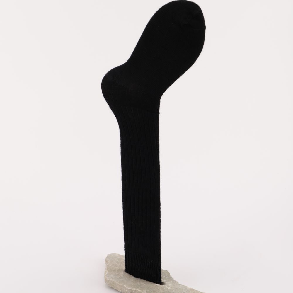 Knästrumpor av mohair, färg svart