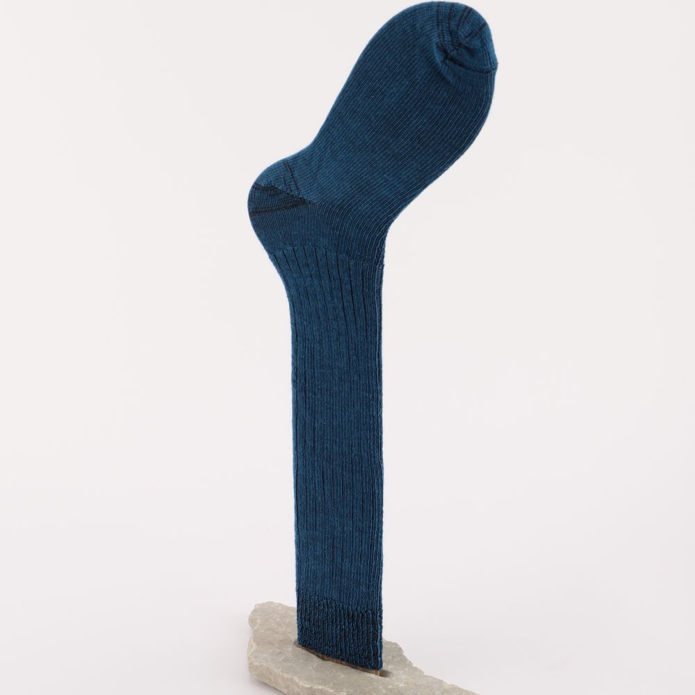 Knästrumpor av mohair, färg aqua