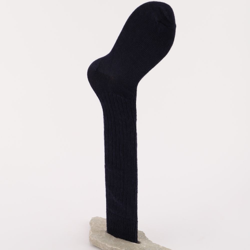 Knästrumpor av mohair, färg blå
