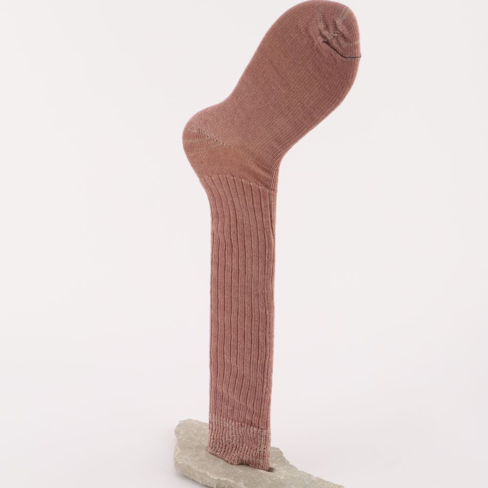 Knästrumpor av mohair, färg rosa
